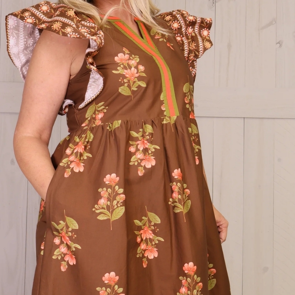 Gorgeous Floral Midi Dress-NWT - Picture 6 of 15